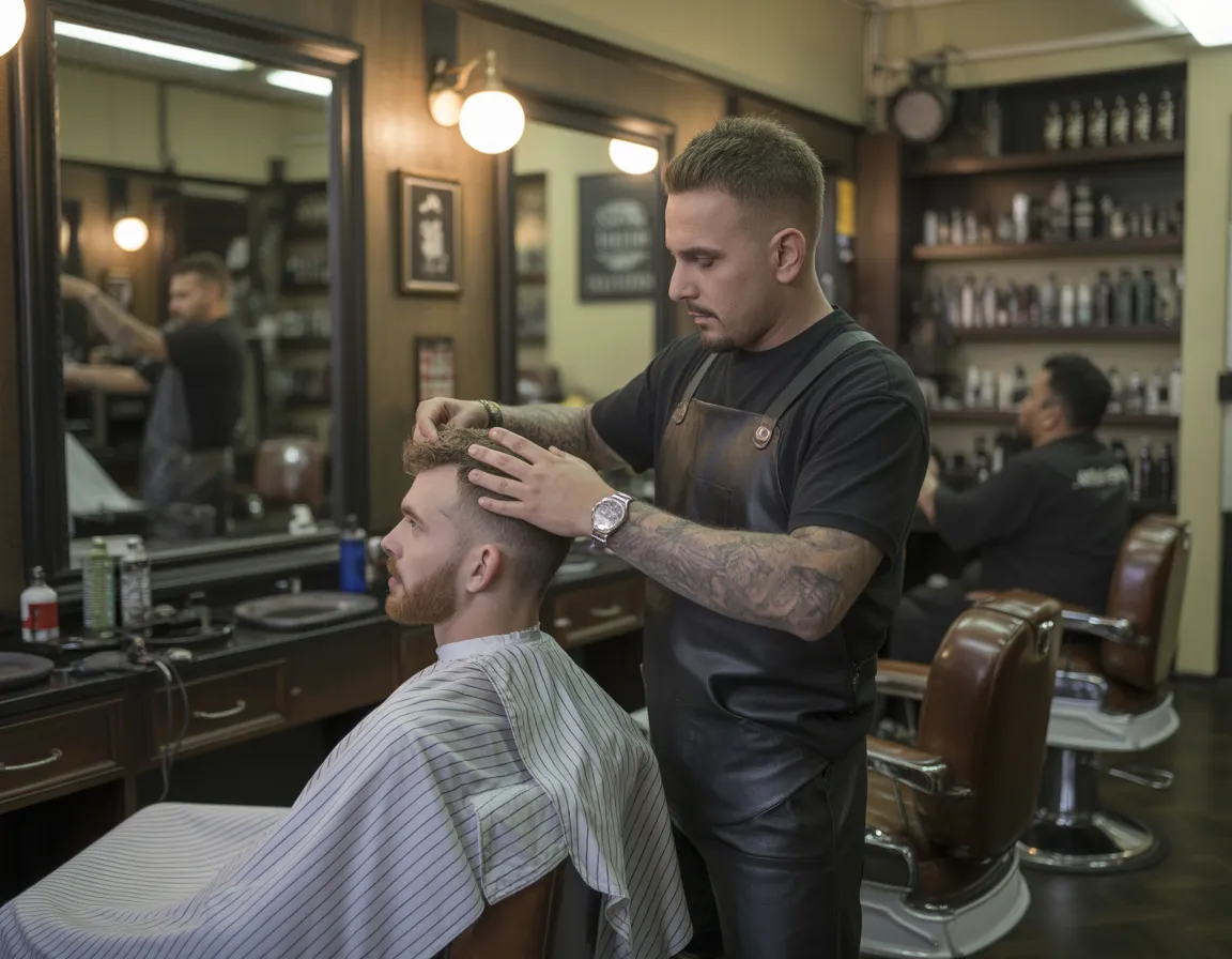 Barber at Work